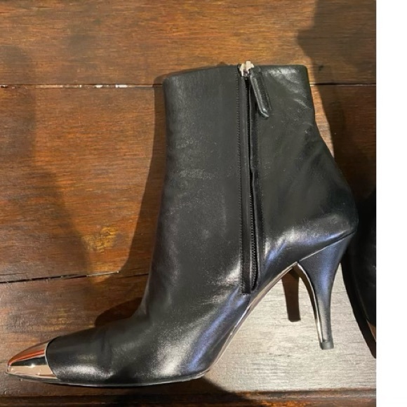 Calvin Klein 205w39nyc Black Rosella Cap Toe Boots - Picture 7 of 8